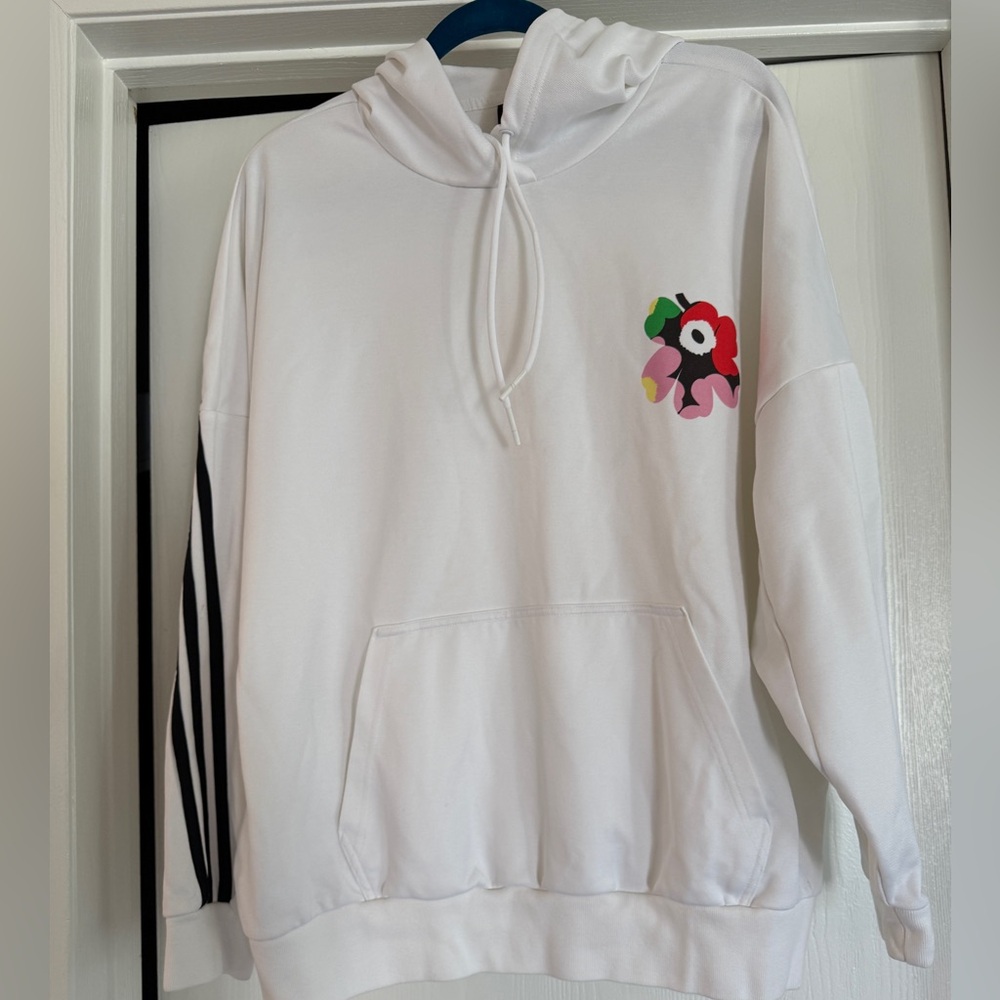 Adidas Marimekko Hoodie White with Black stripes 2XL